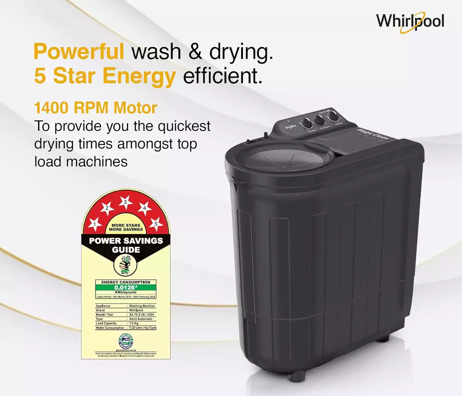 Whirlpool Top Load Washing Machine